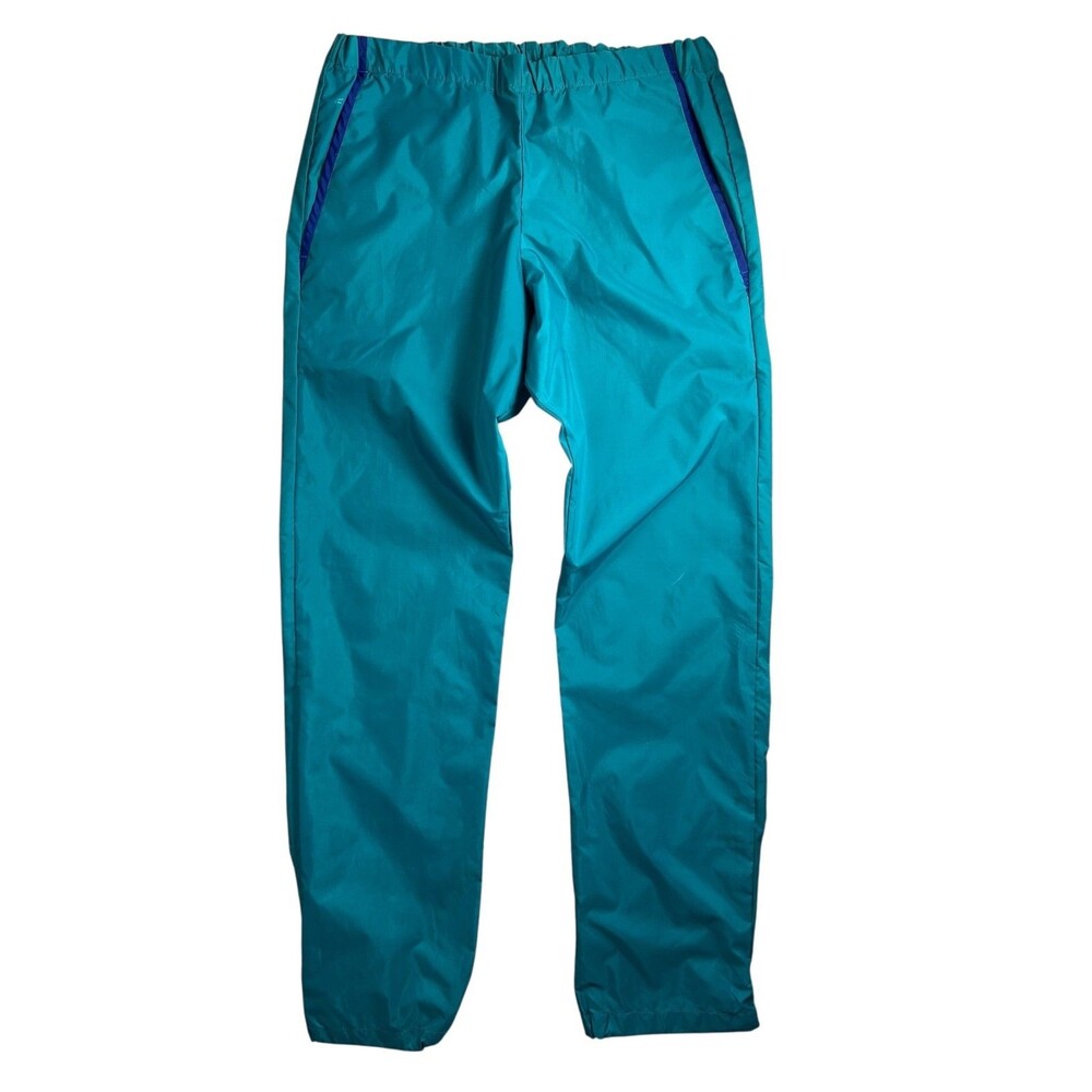 Vintage Sierra Design Womens Teal Windbreaker / Rain Pant Size S Golf Gorpcore